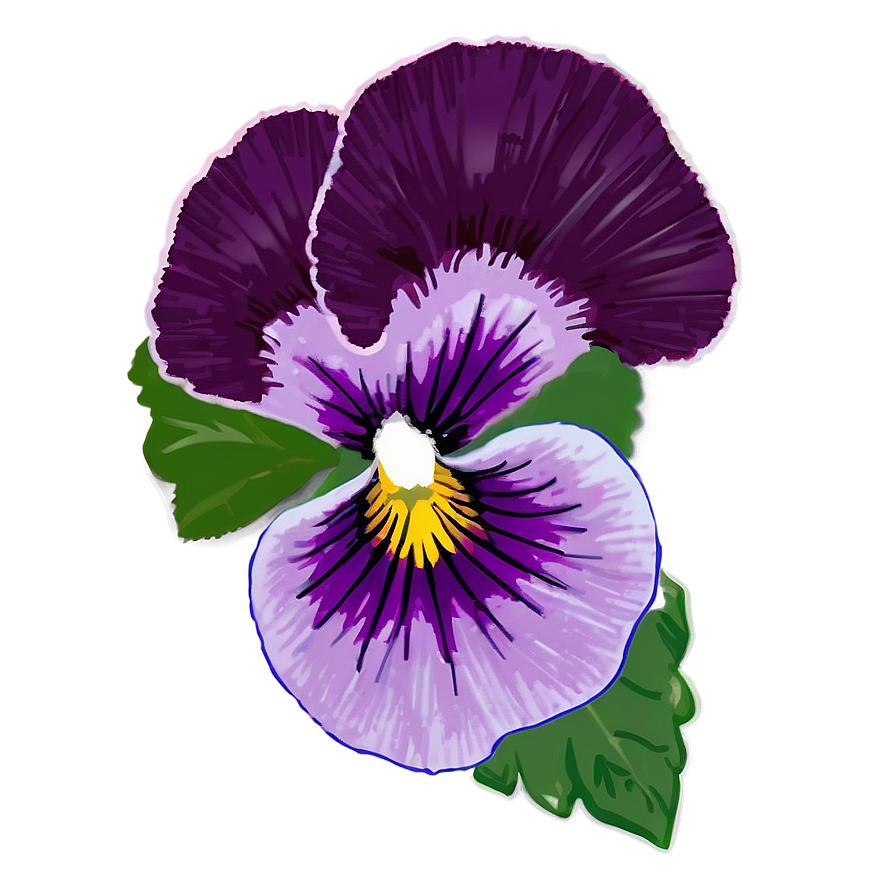 Spring Pansy Flower Png Vgm PNG