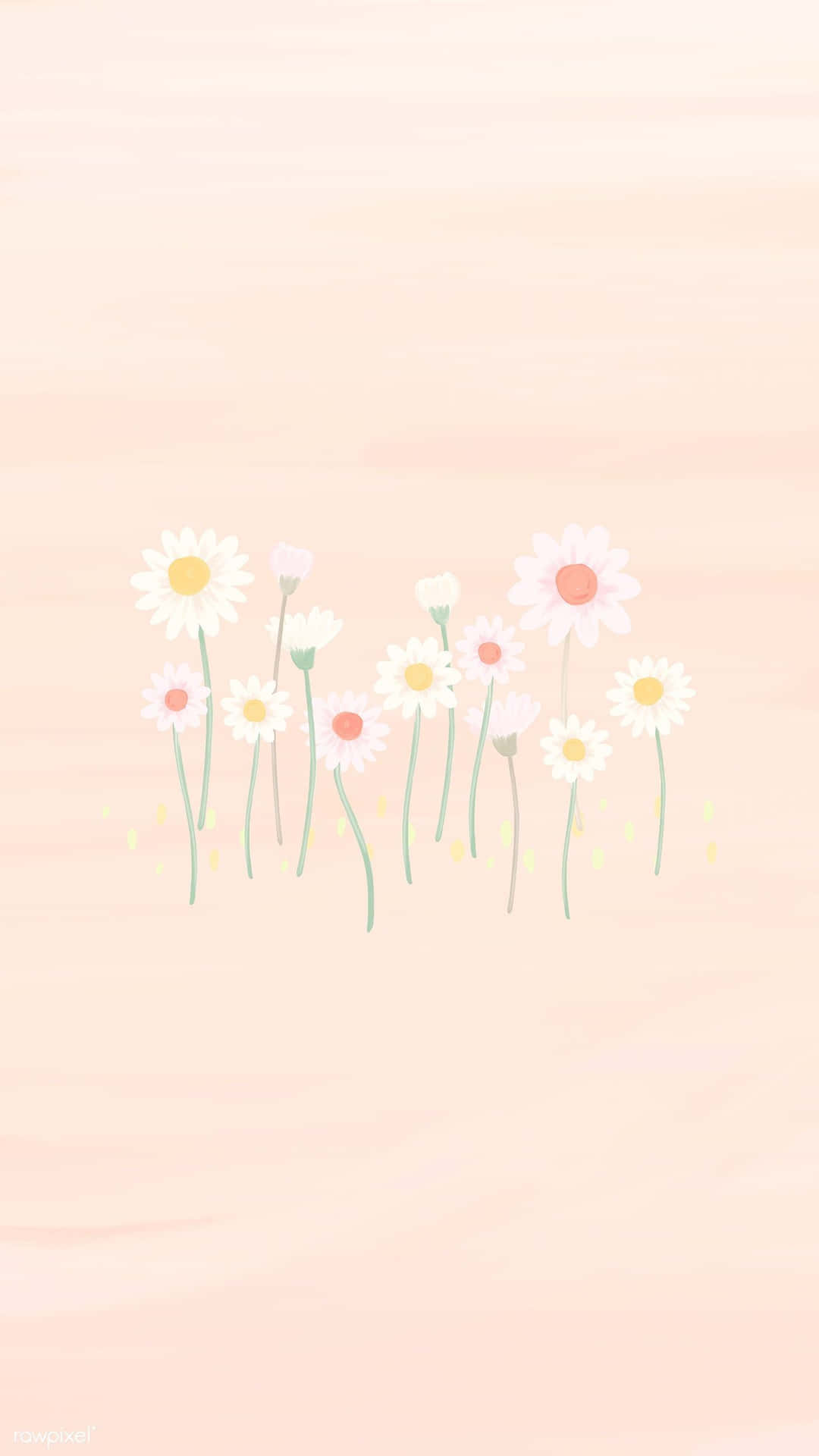Spring pastel colors in a beautiful and relaxing nature scene Wallpaper