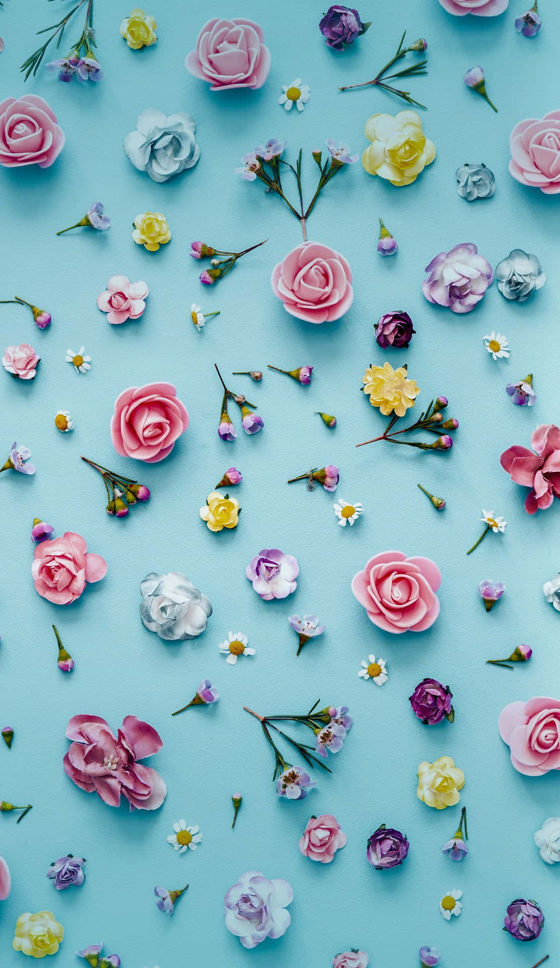 Charming Pastel Spring Blooms Wallpaper