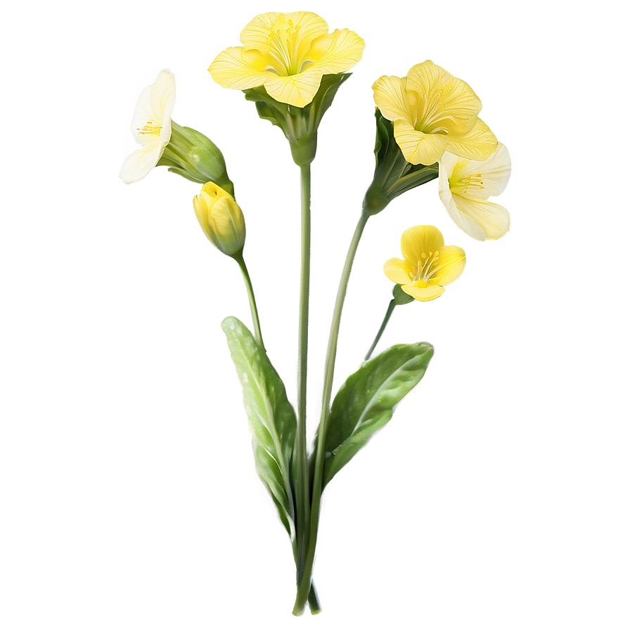 Spring Primrose Flower Png Qaj PNG