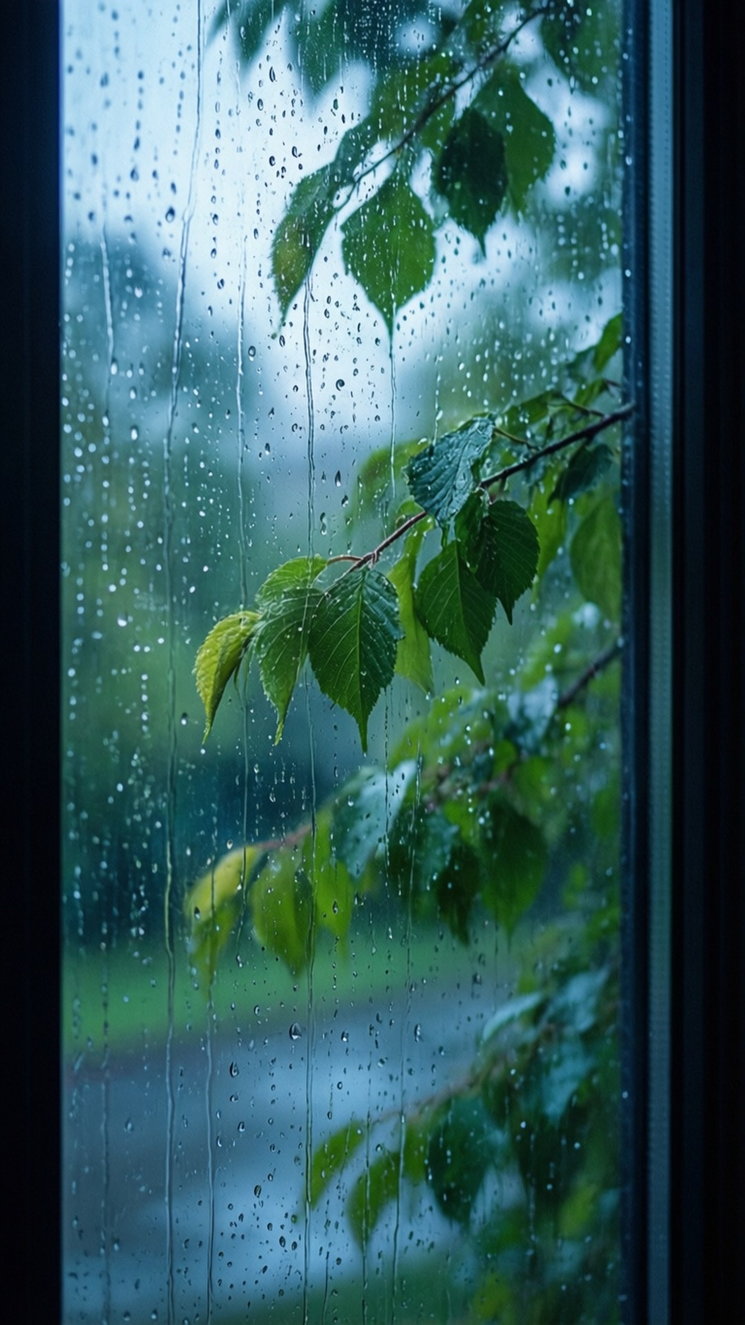 Moody rainy spring wallpaper for mobile May