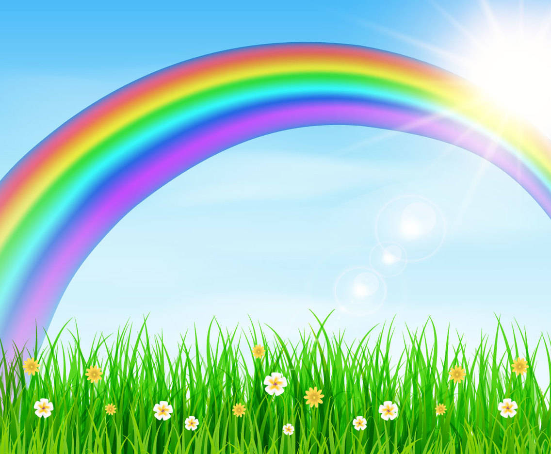 Spring Rainbow Background Wallpaper