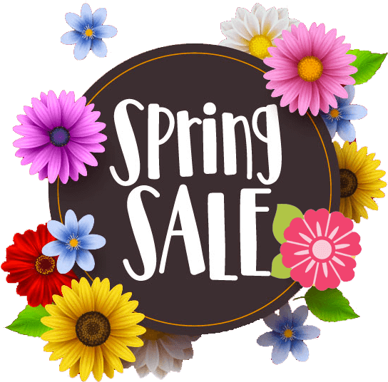 Spring Sale Floral Design PNG