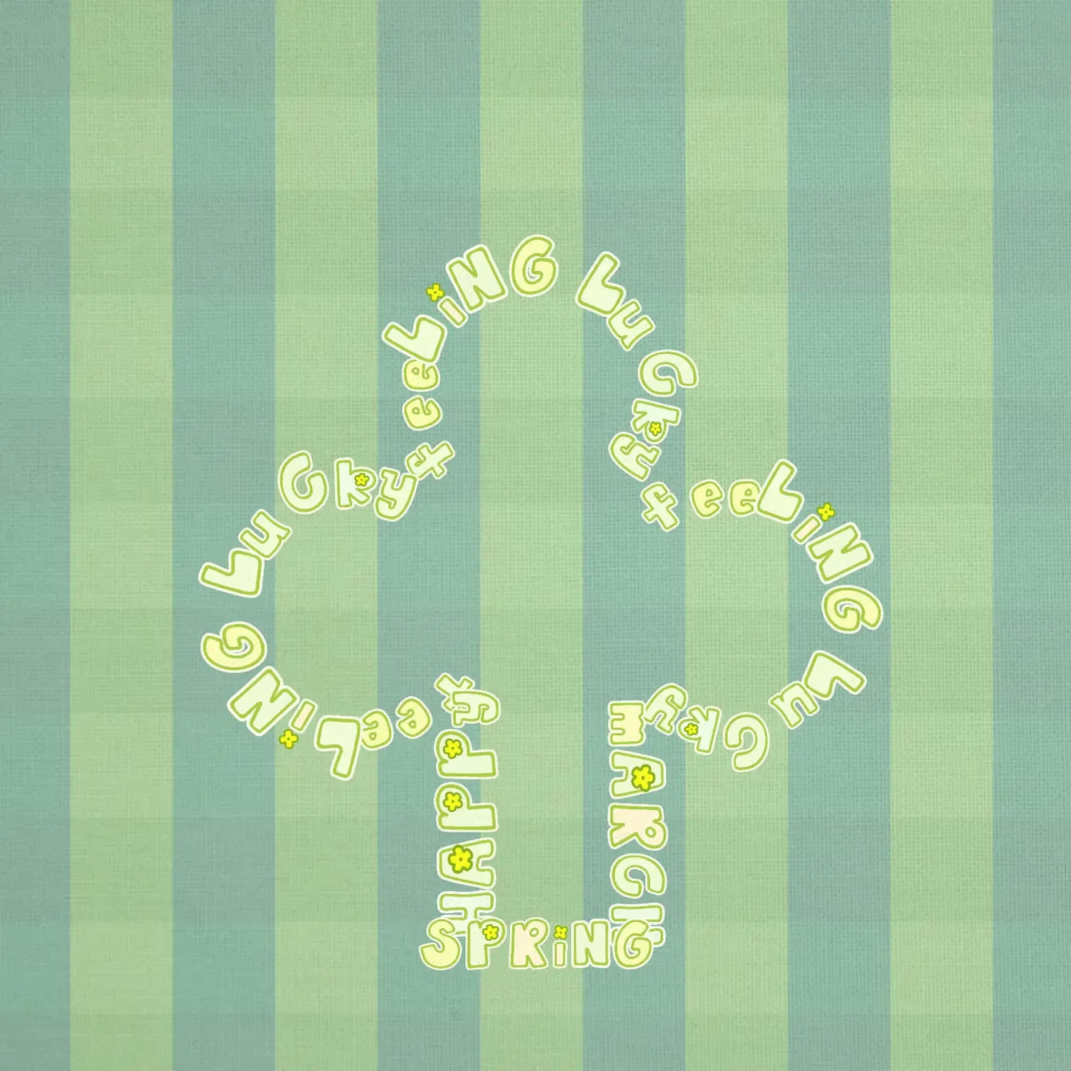 Spring_ Stripes_and_ Lucky_ Wishes Wallpaper