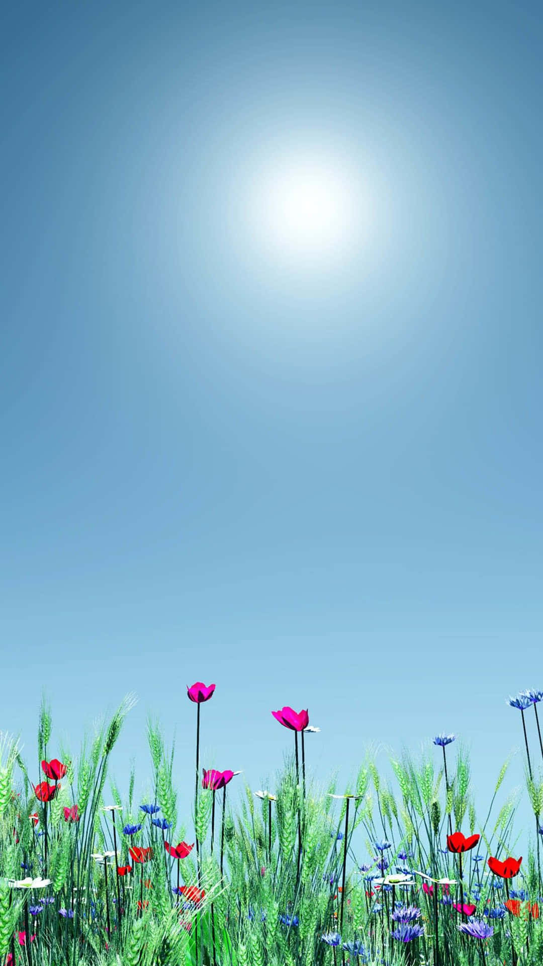 Breathtaking Spring Sunshine Landscape Wallpaper