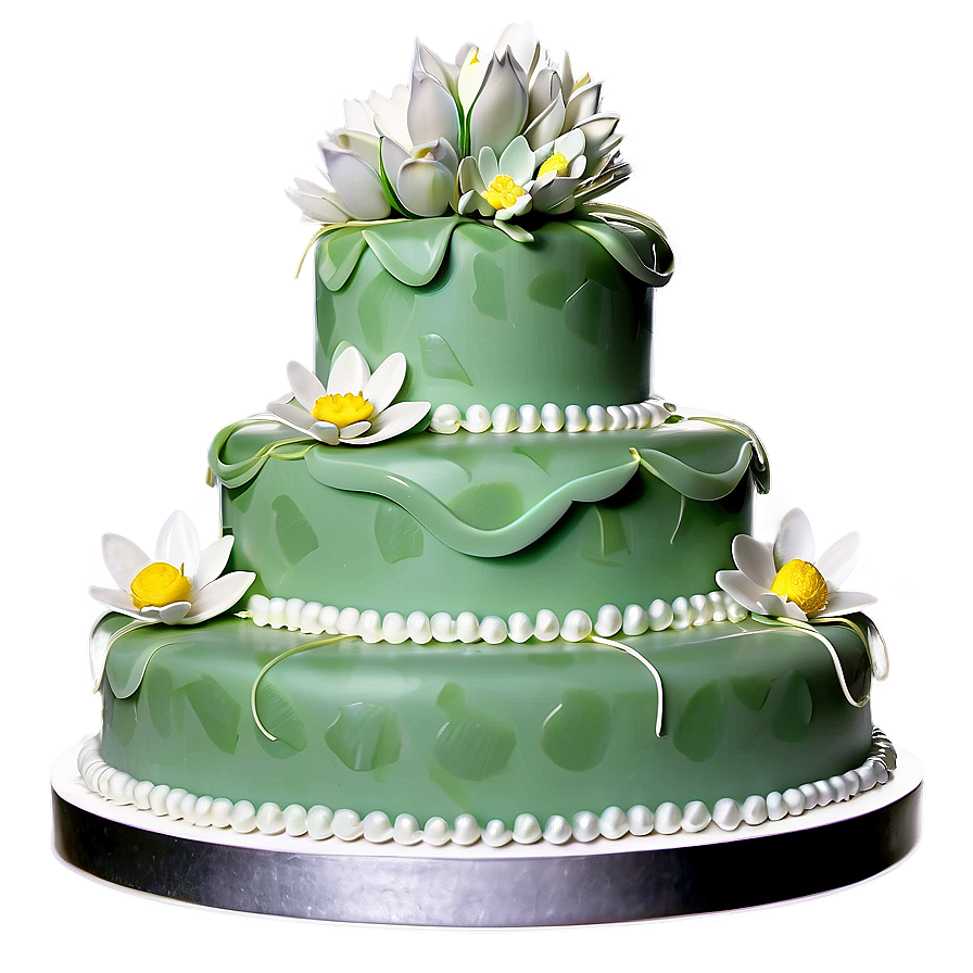 Spring Wedding Cake Png 06122024 PNG