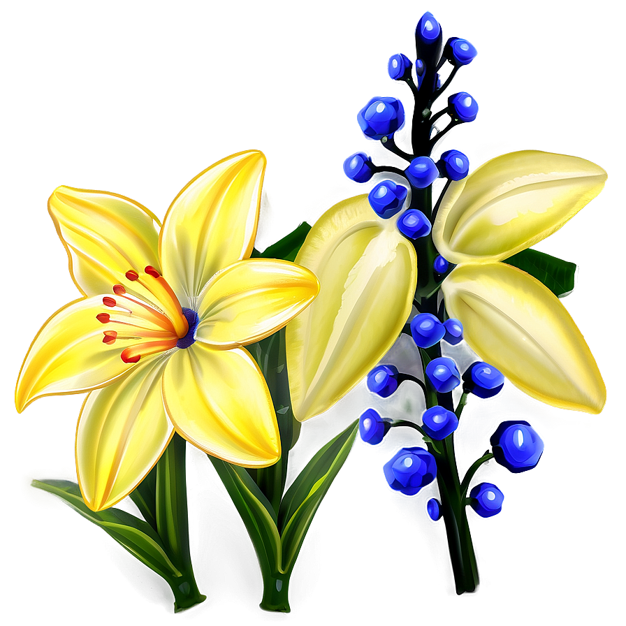 Spring Yellow Flowers Png Cak76 PNG