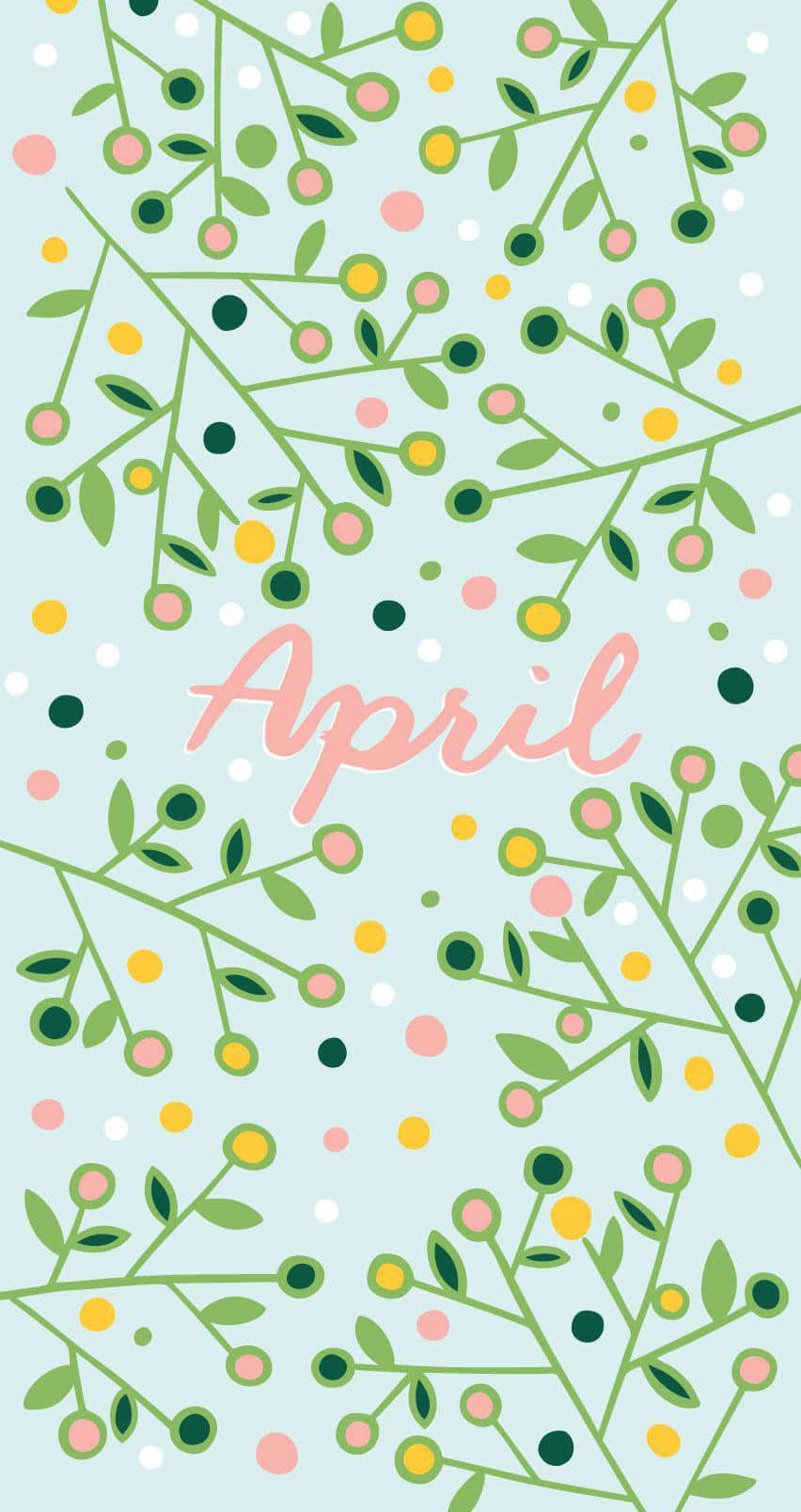 Springtime April Aesthetic Background Wallpaper