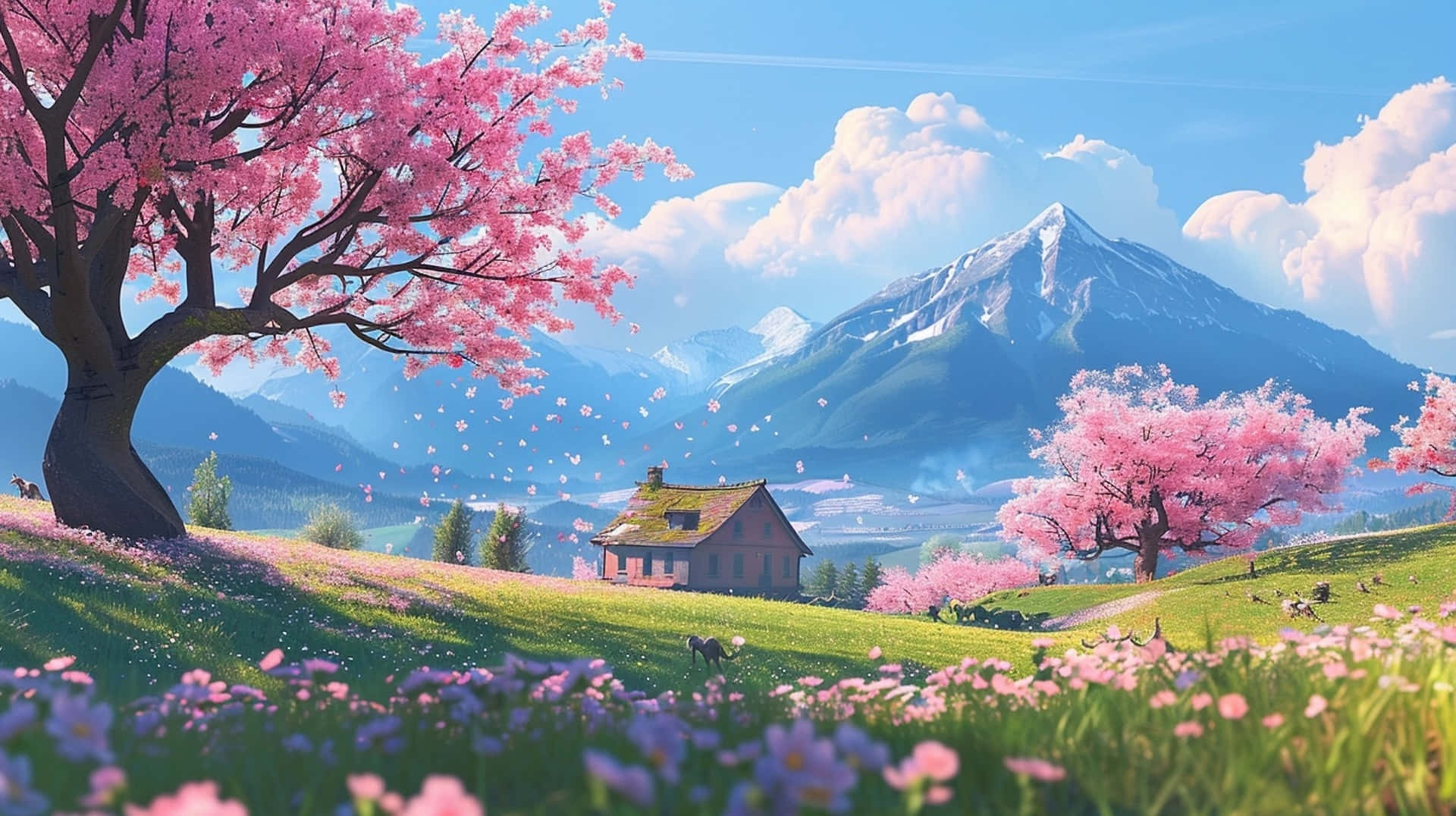 Springtime Blossom Valley.jpg Wallpaper