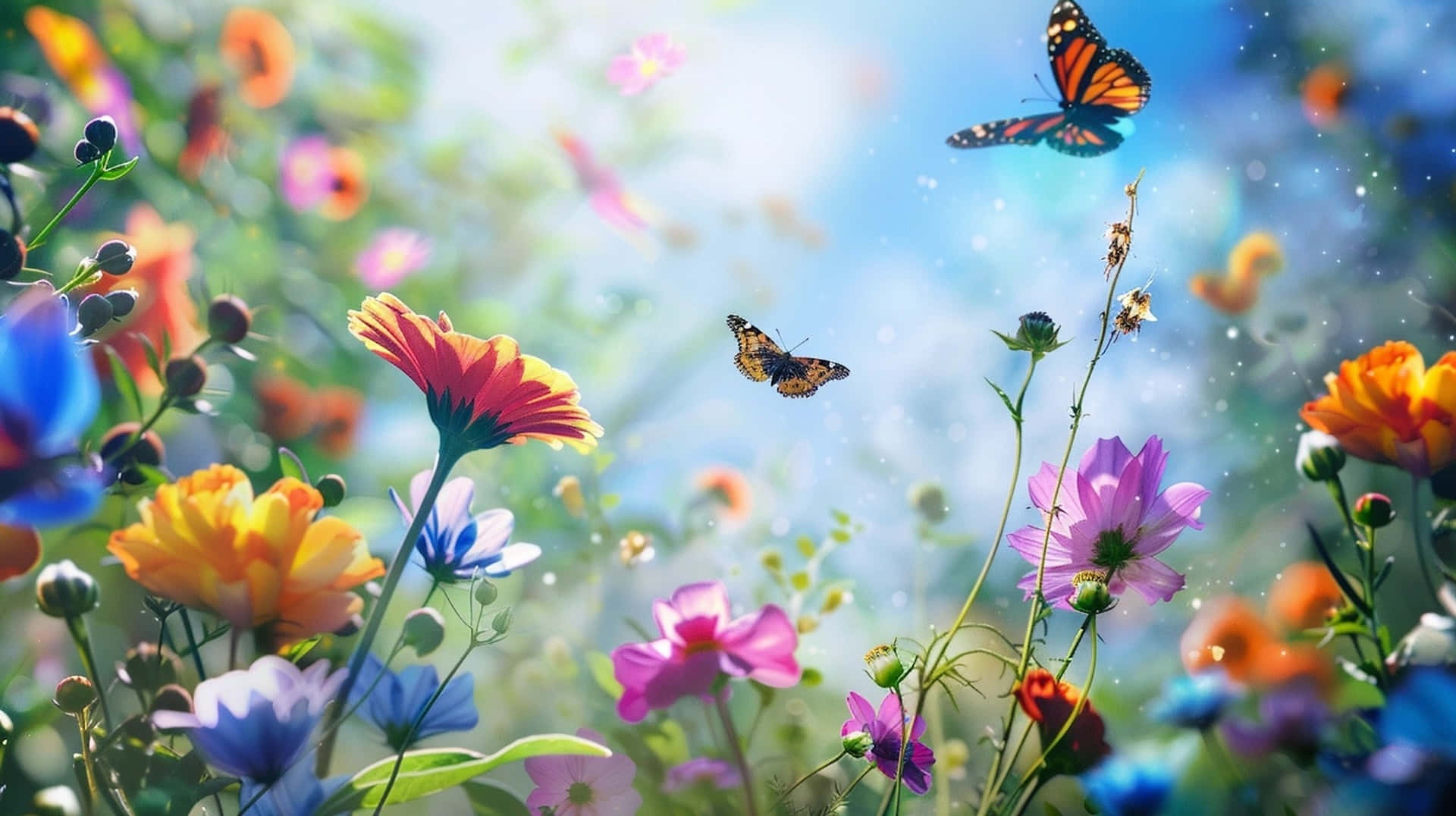 Springtime_ Blossoms_and_ Butterflies.jpg Wallpaper