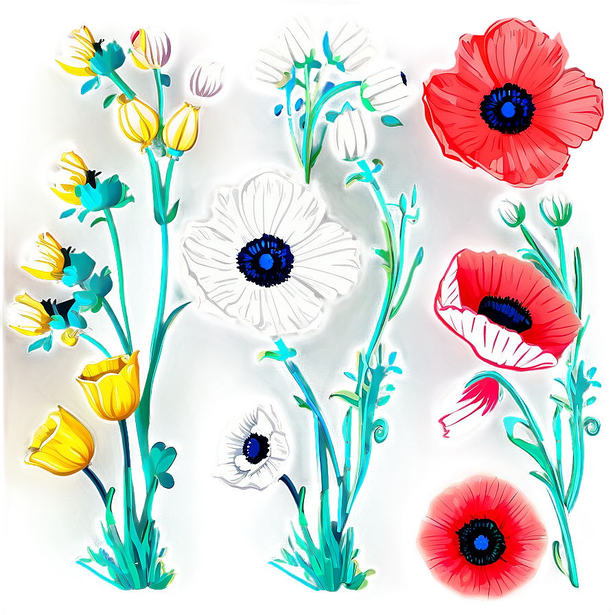 Springtime Poppy Flower Png Jys16 PNG