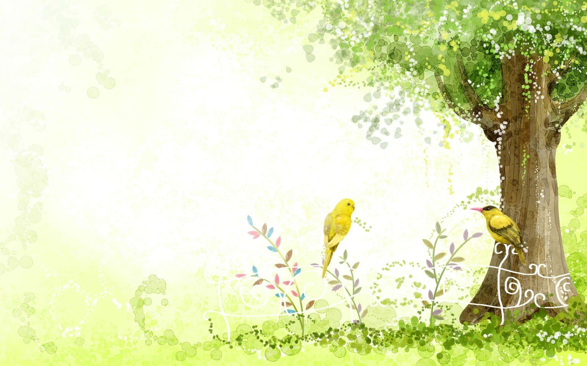 Springtime Serenade Wallpaper Wallpaper