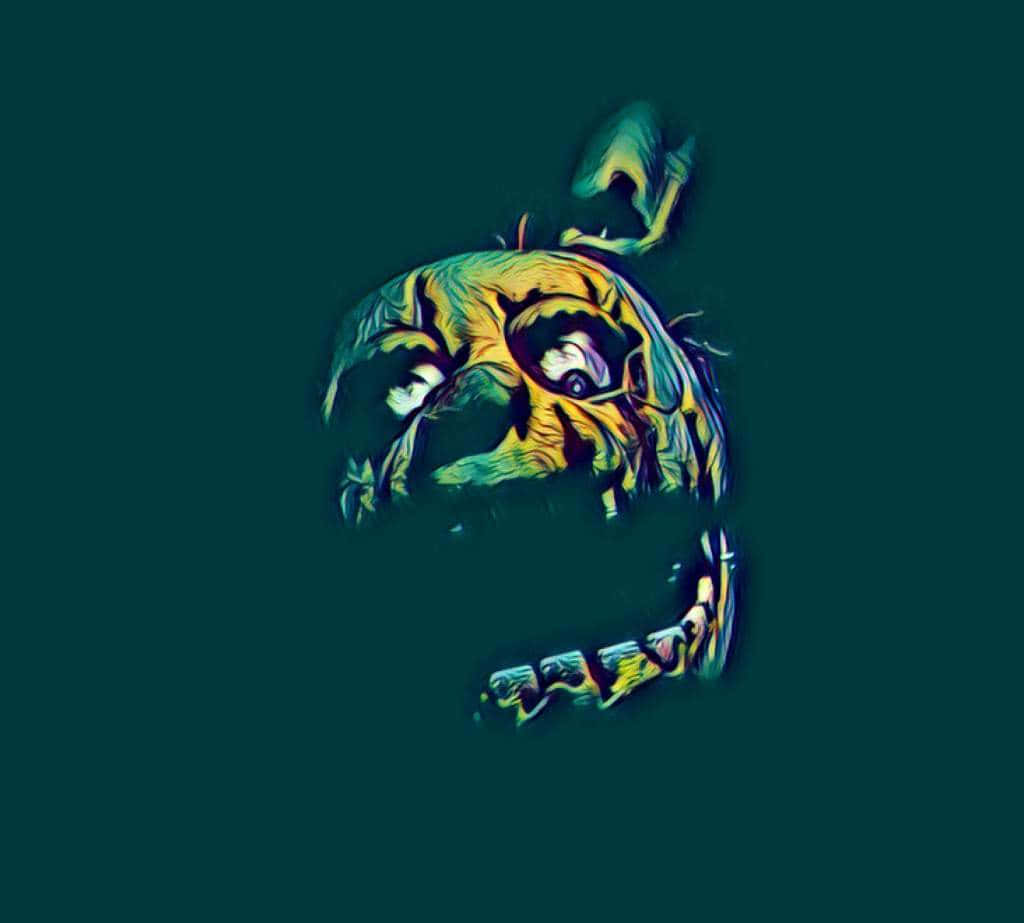 Mysterious Springtrap in the Darkness Wallpaper