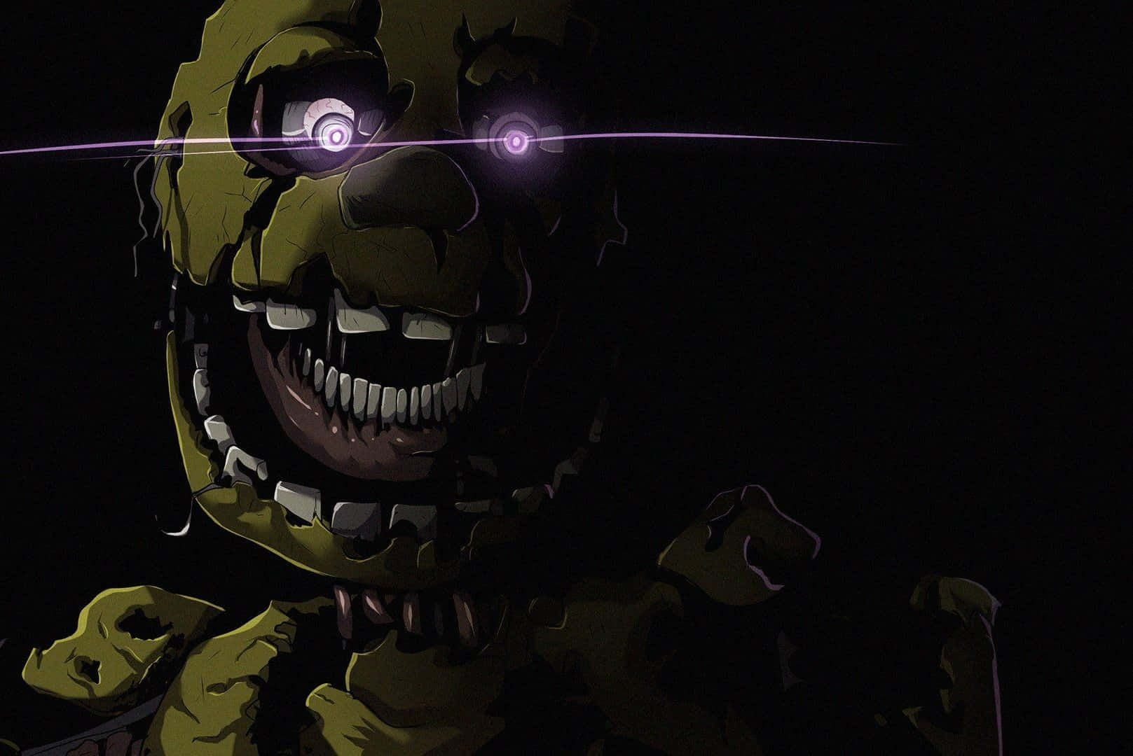 Mysterious and Haunting Springtrap Wallpaper Wallpaper