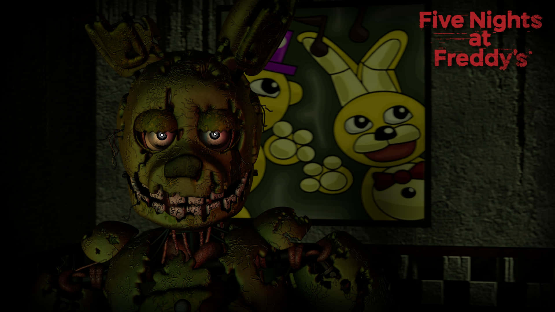 A Sinister Springtrap Emerges Wallpaper