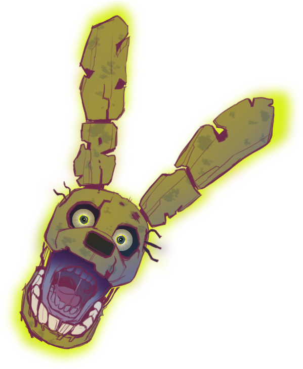 Springtrap F N A F Character Art PNG