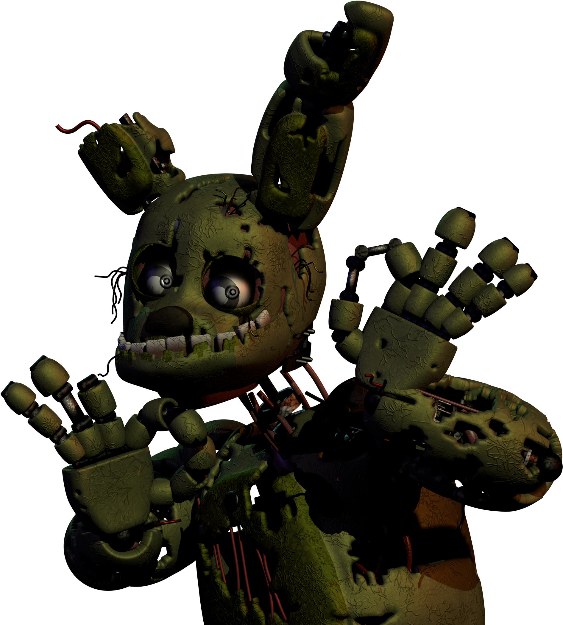 Springtrap F N A F Character Pose PNG
