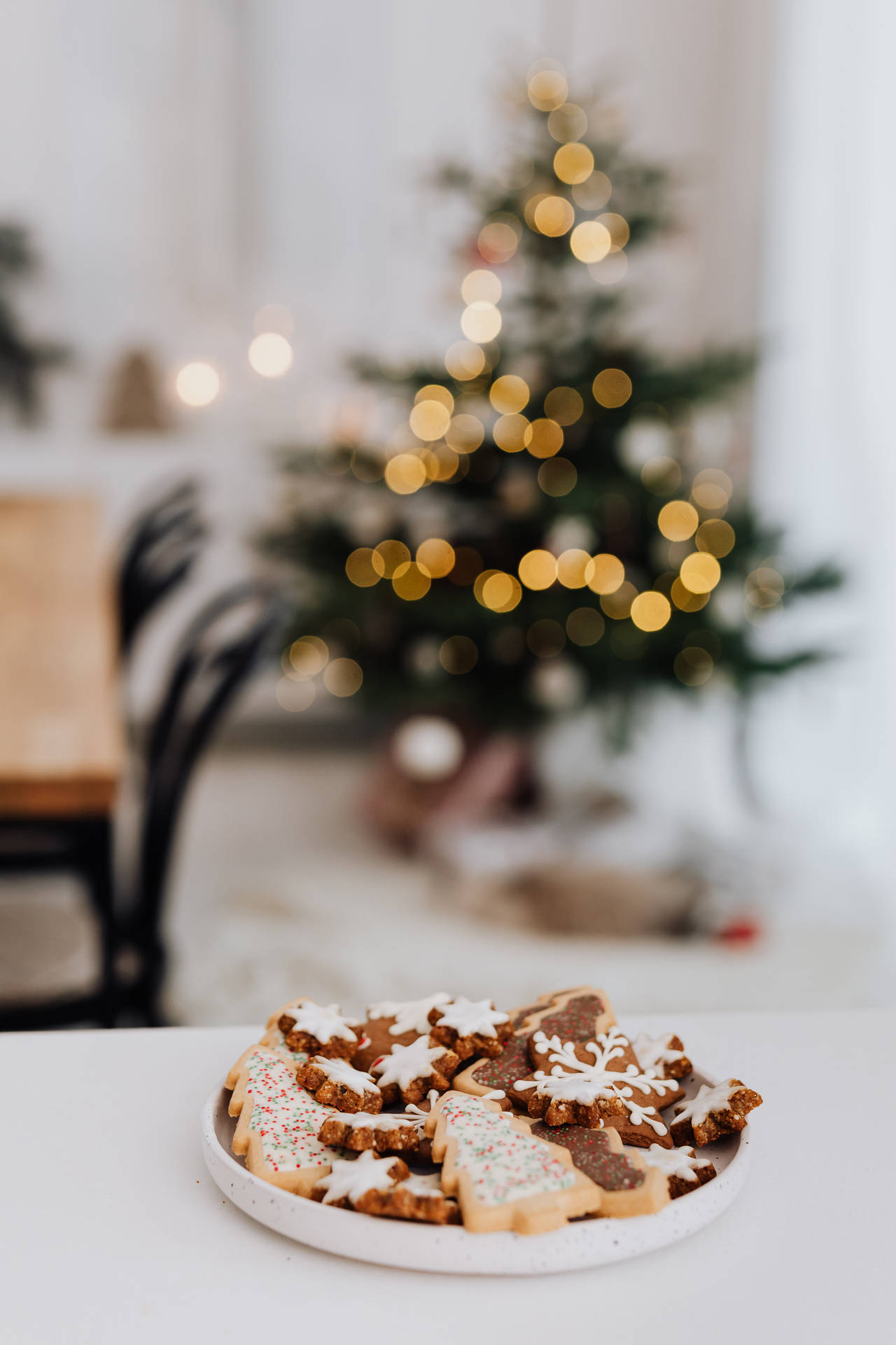Sprinkled Christmas Cookies Wallpaper