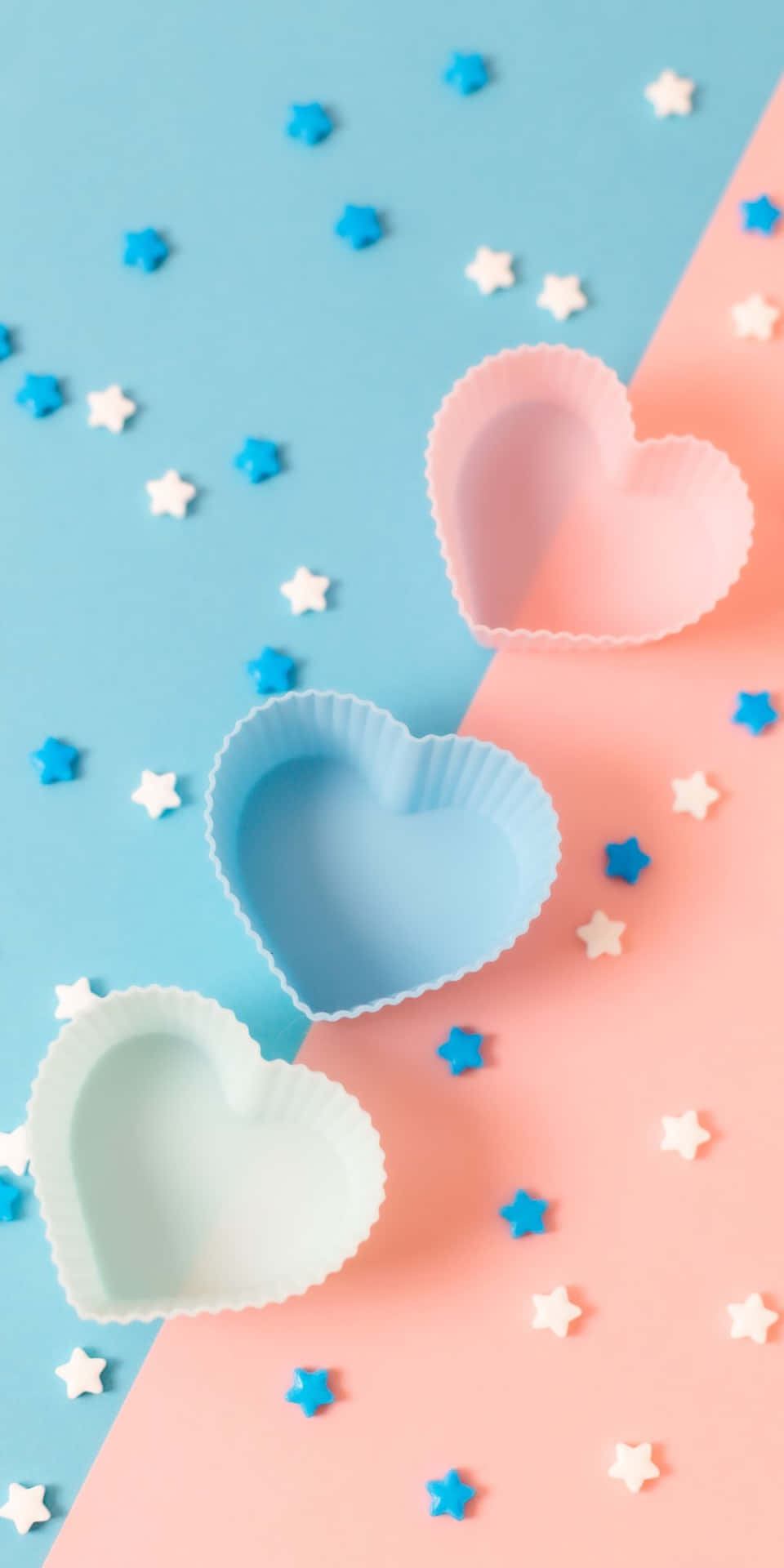 Star Sprinkles And Heart Mold Background