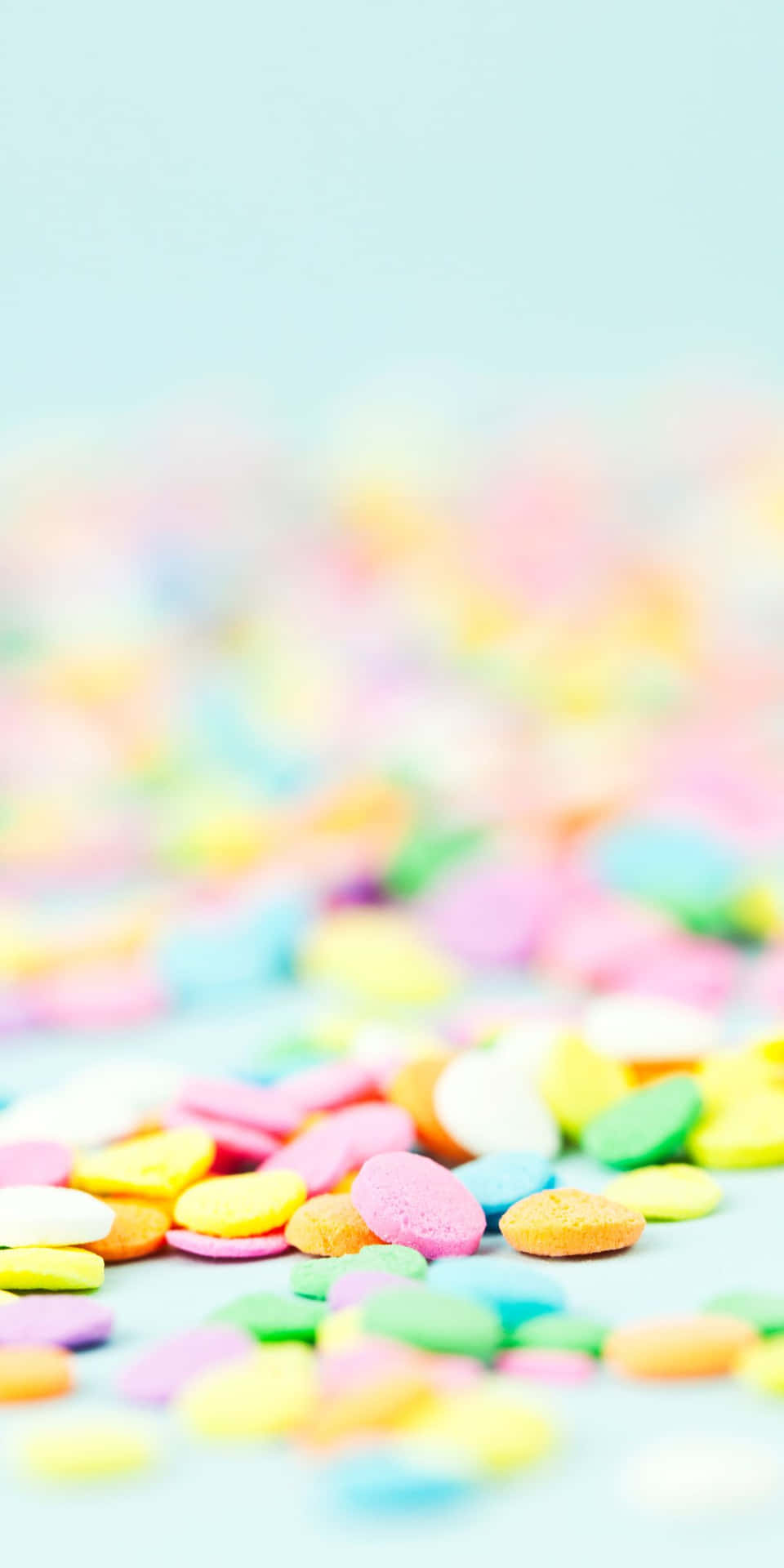 Blurred Round Shaped Sprinkles Background