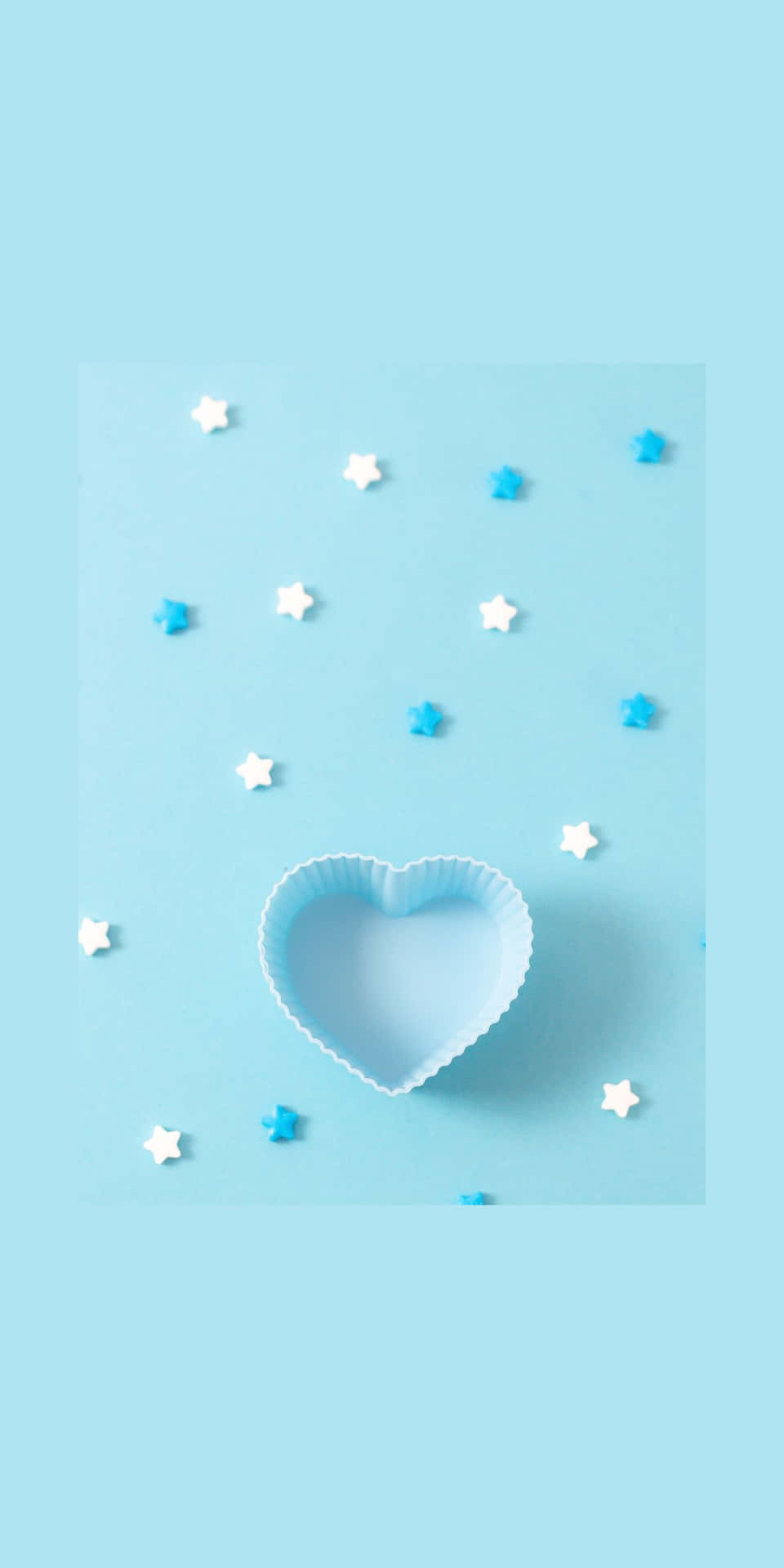 Blue And White Star Sprinkles Background