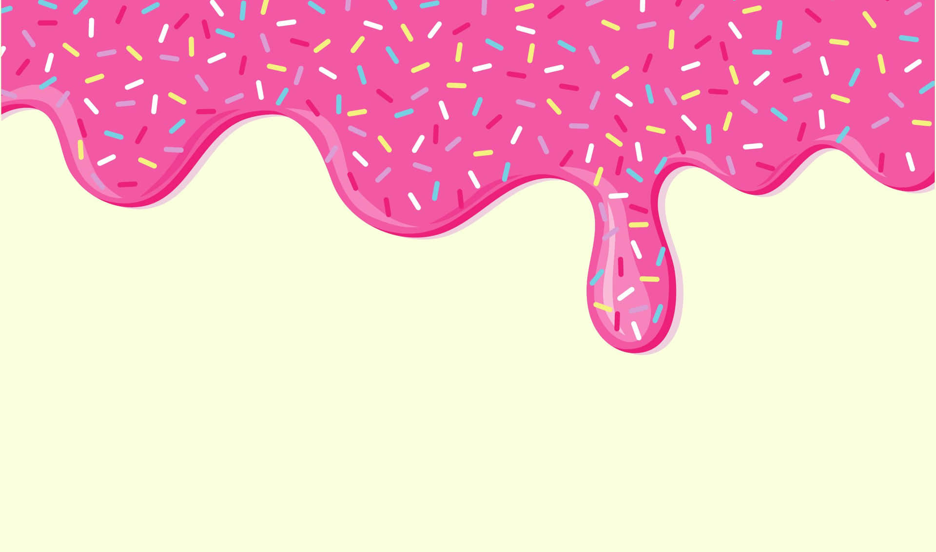 Pink Frosting And Sprinkles Background