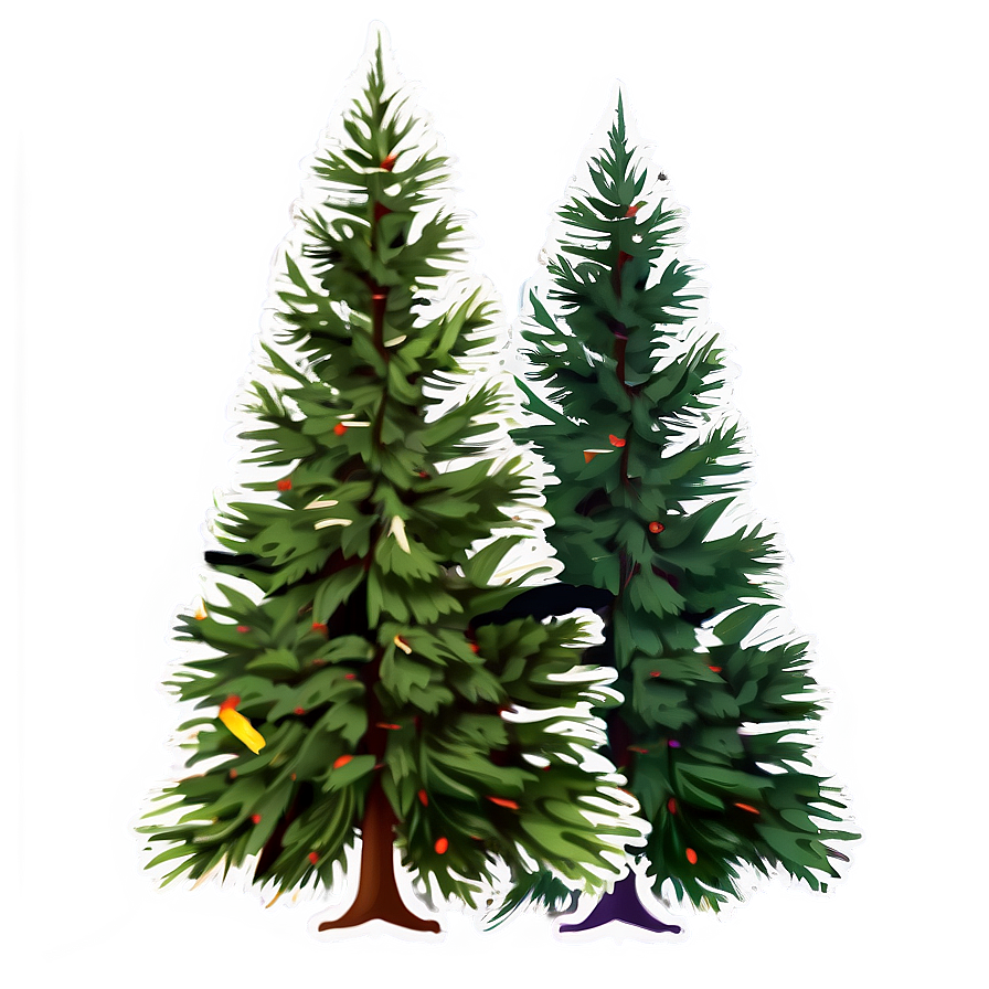 Spruce Tree In Foggy Weather Png Dii PNG