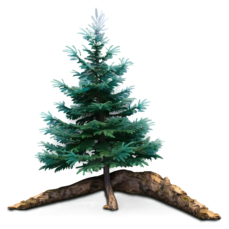 Spruce Tree In Misty Forest Png 06132024 PNG