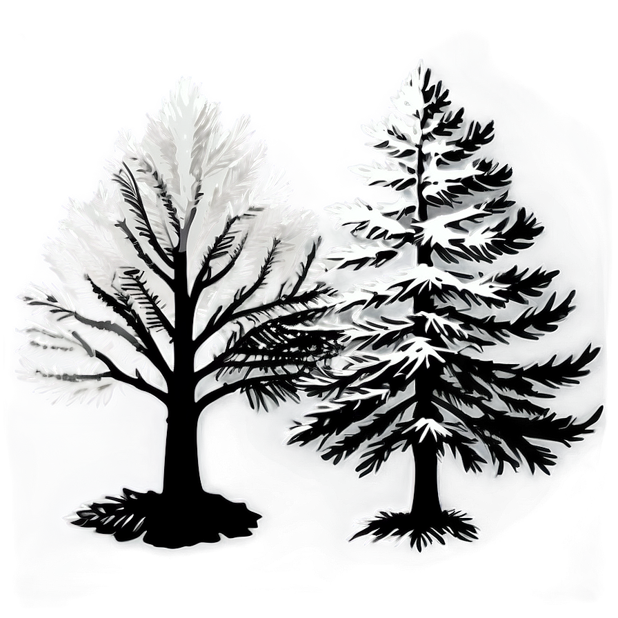 Spruce Tree Silhouette Png Etg70 PNG