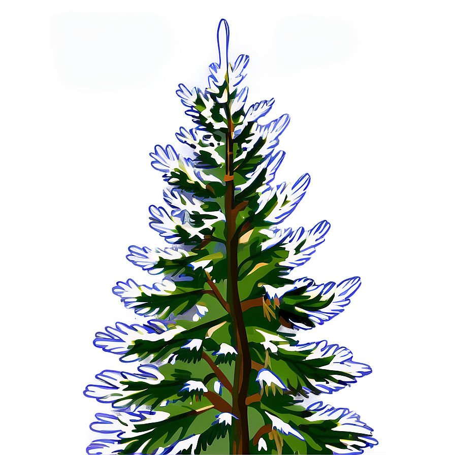 Spruce Tree With Falling Leaves Png 06132024 PNG