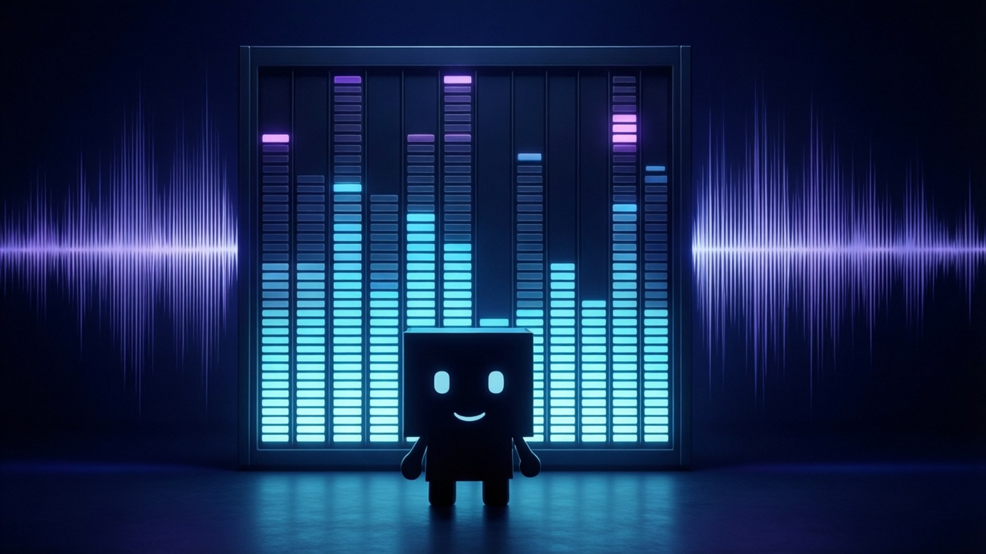 Sprunki Equalizer Silhouette Wallpaper