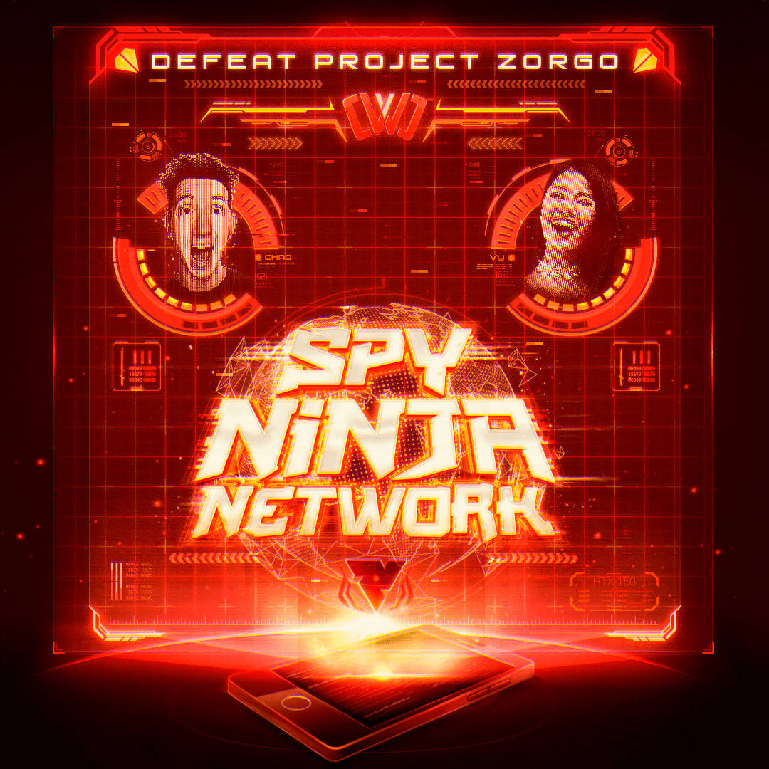 Spy Ninja Network Techy Graphic Background