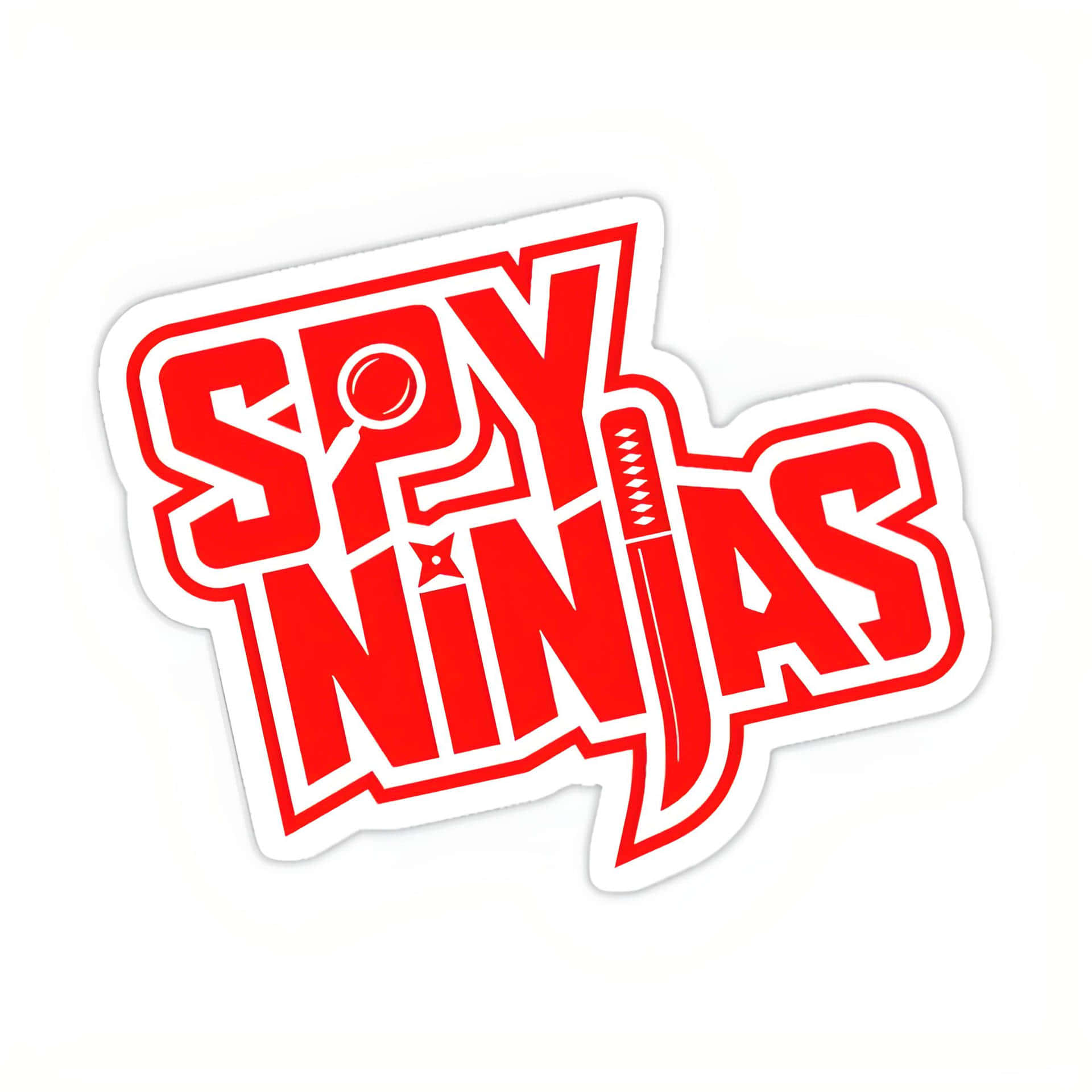 Imagende Pegatina Roja De Los Spy Ninjas