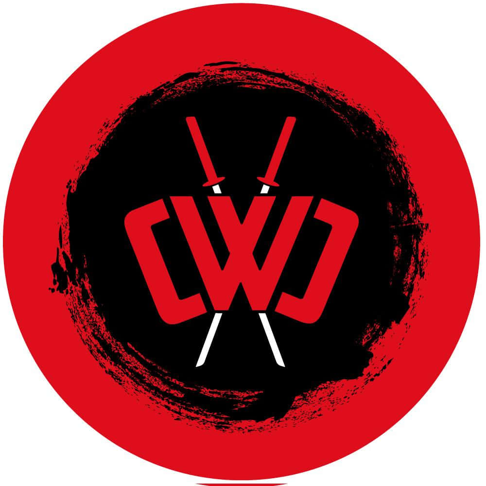 Spyninjas Logotyp Röd Svart Bild.