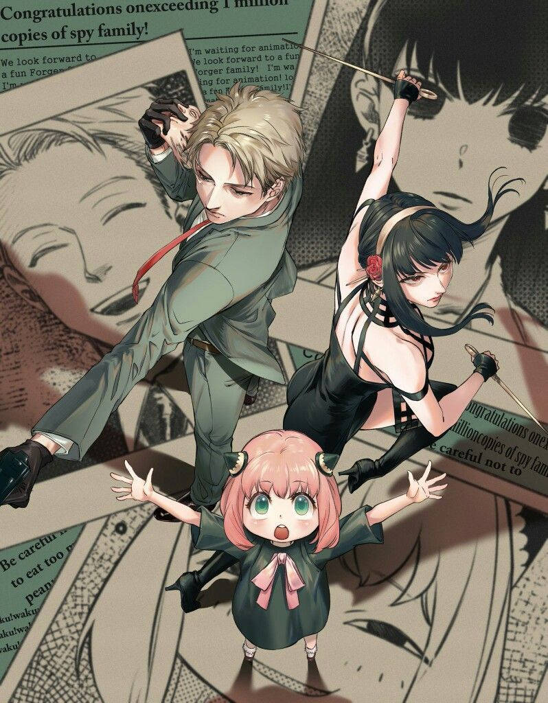 Spy X Family Anime Style Cool Art Wallpaper