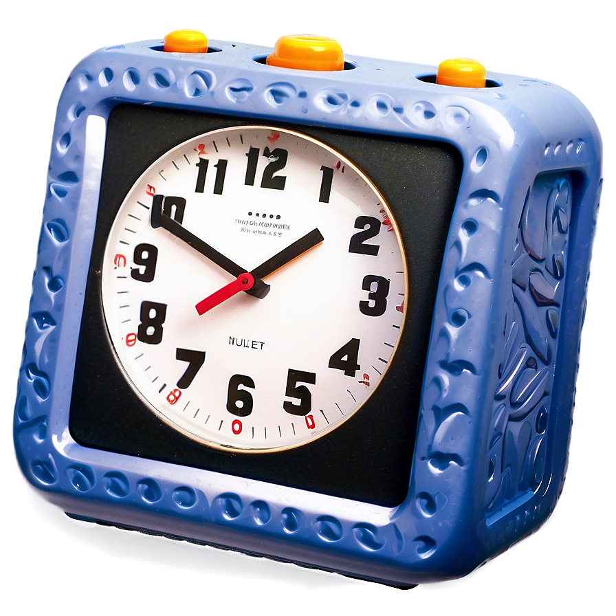 Square Alarm Clock Png 05252024 PNG