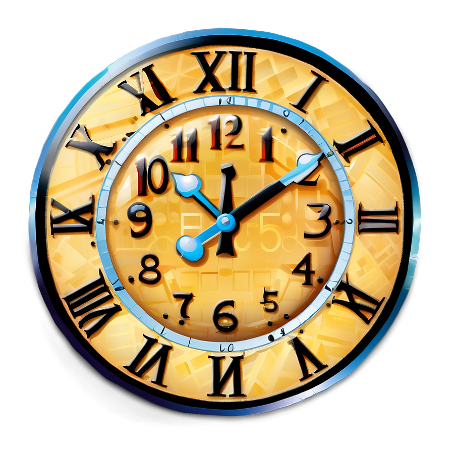 Square Clock Clipart Png 06262024 PNG