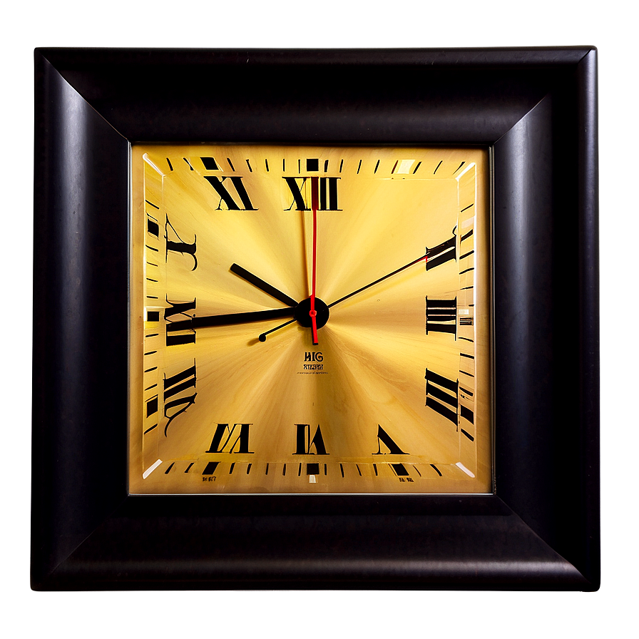 Square Frame Clock Png Wmu79 PNG