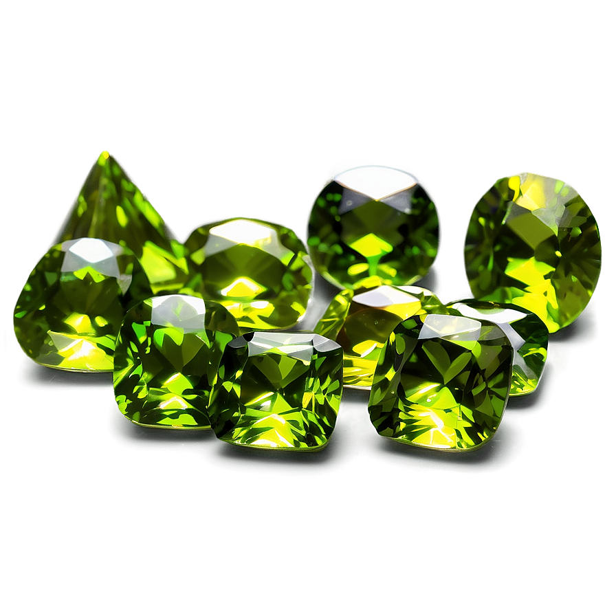 Square Peridot Gemstone Png Kay PNG