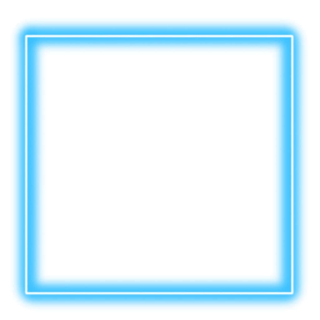A Blue Square Frame On A White Background