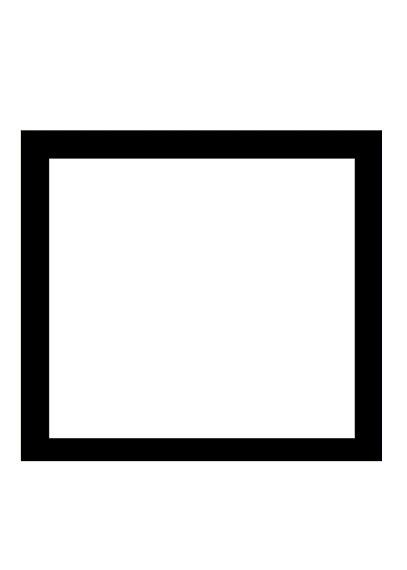 A Black And White Picture Of A Square Frame
