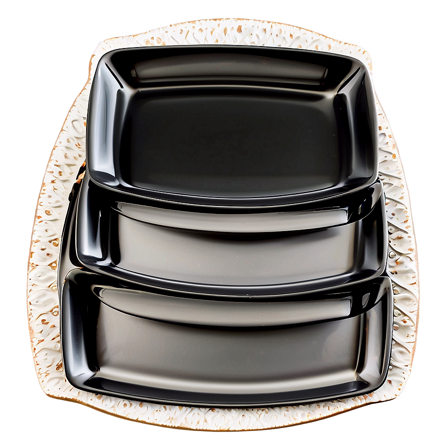 Square Shaped Dish Set Png Kie71 PNG