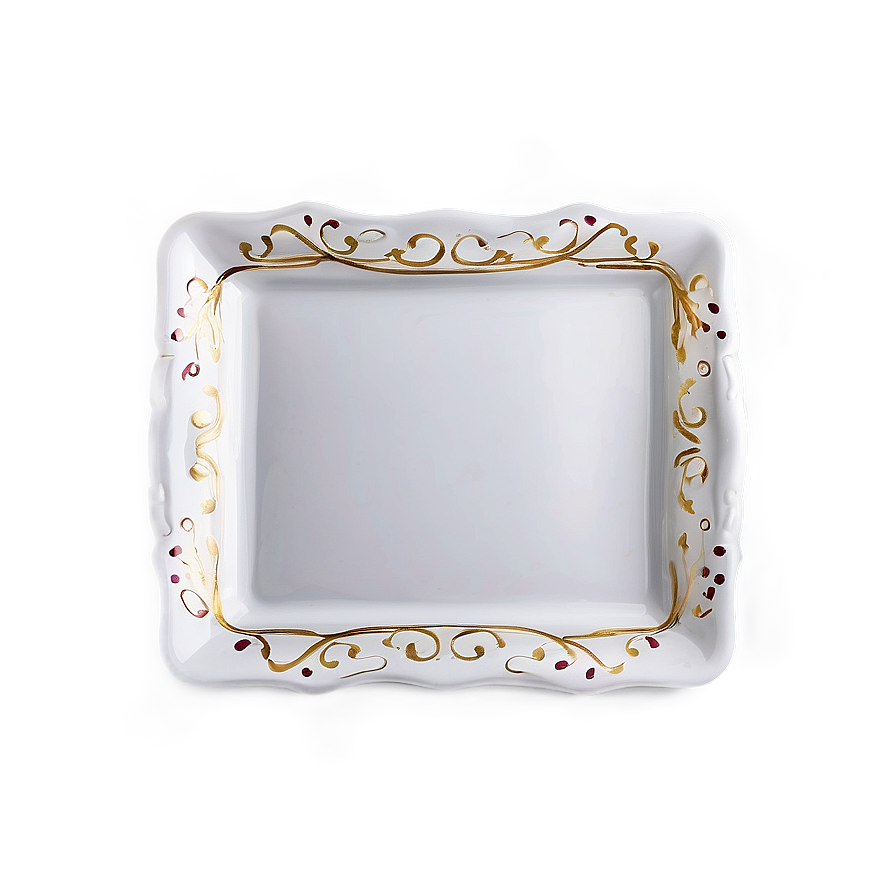 Square White Plate Png Udl45 PNG