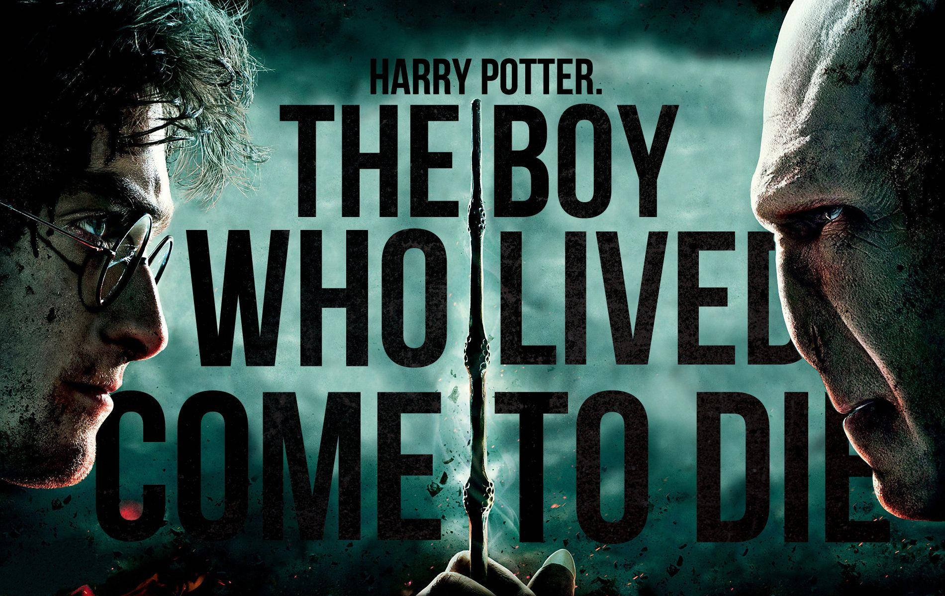 Gør Voldemort og Harry Potter iPad modskarer Wallpaper