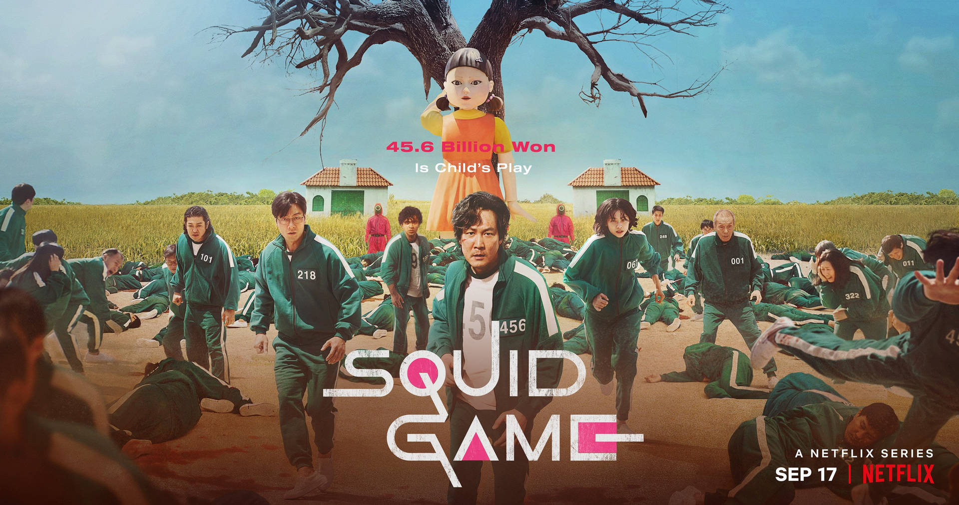 Squid Game Netflix Series Poster Wallpaper