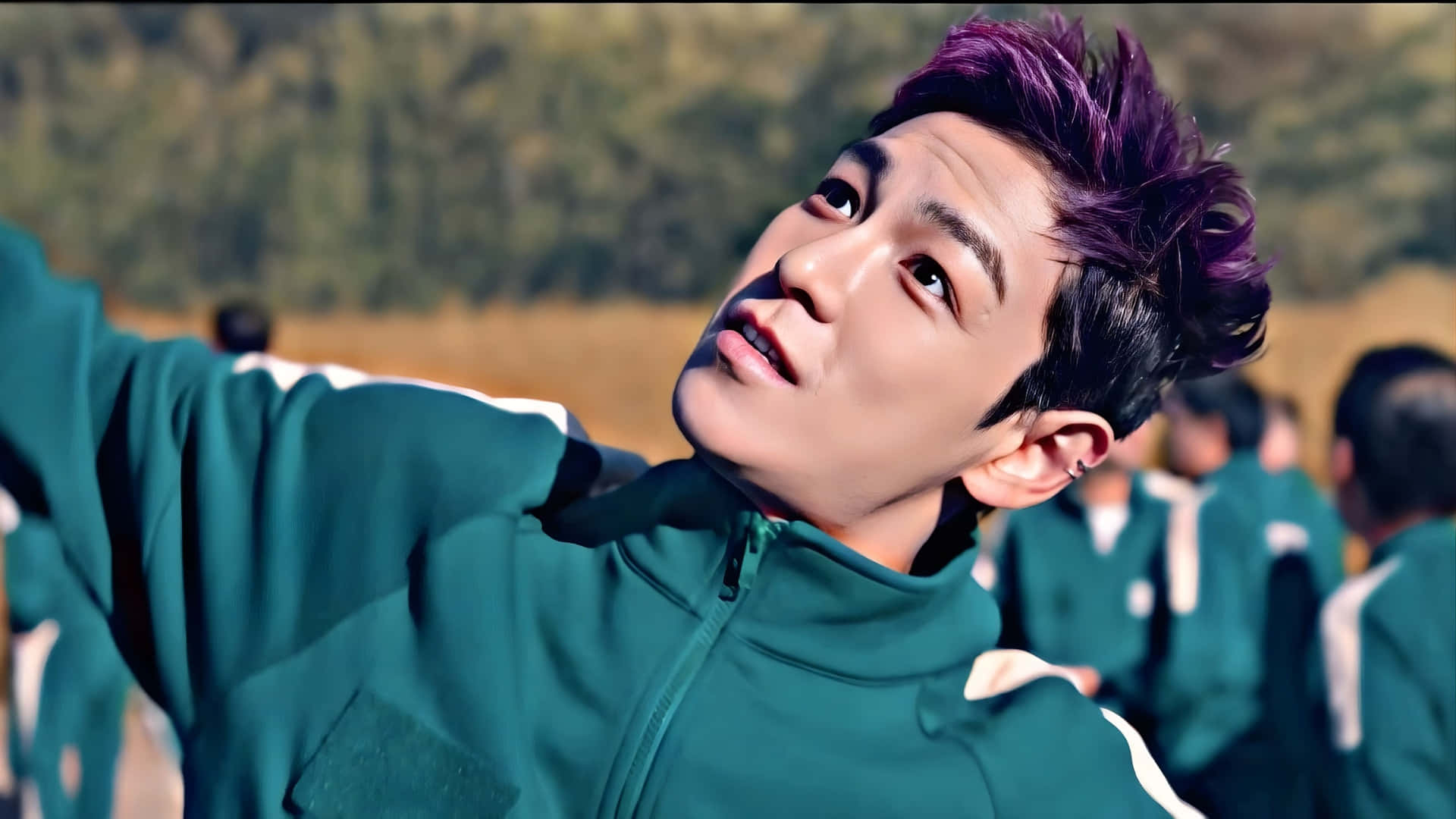 Jugador De Squid Game En Acción Fondo de pantalla