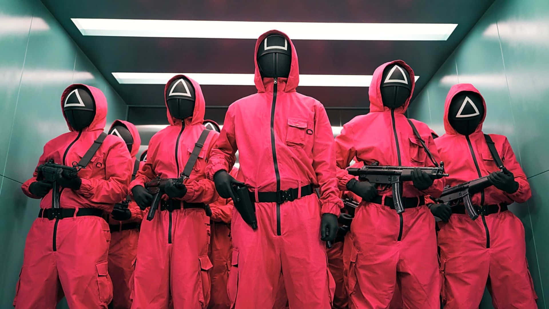 Squid Game Season 3 Guards Wallpaper