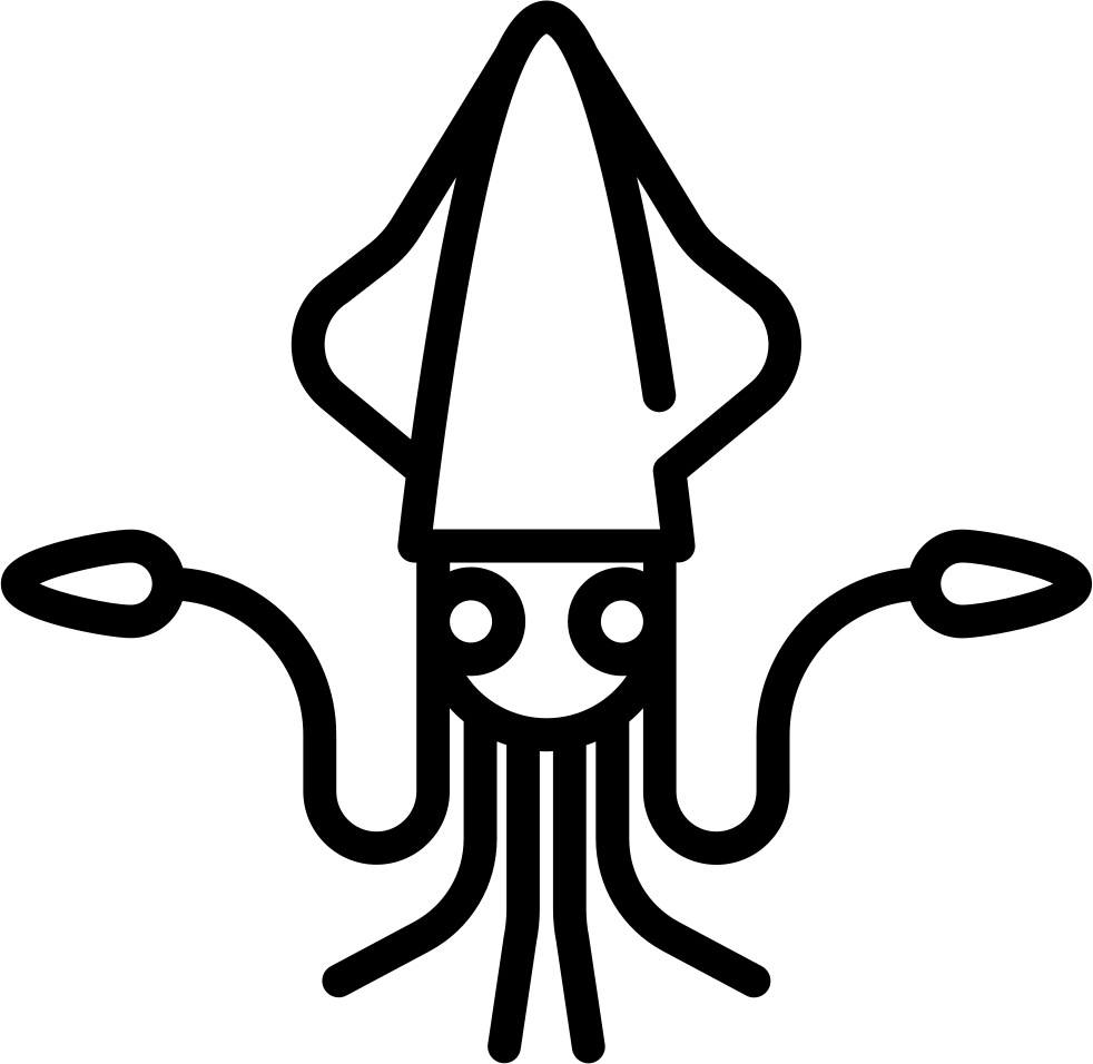 Squid Icon Outline PNG