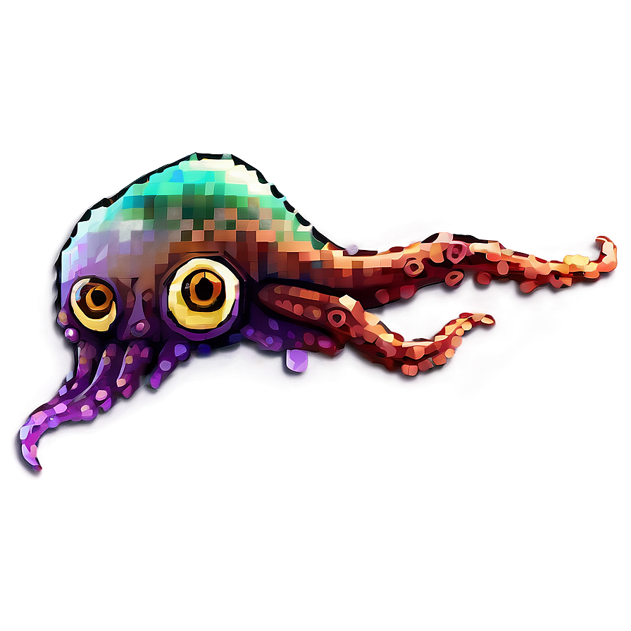 Download Squid Pixel Art Png Fdb | Wallpapers.com