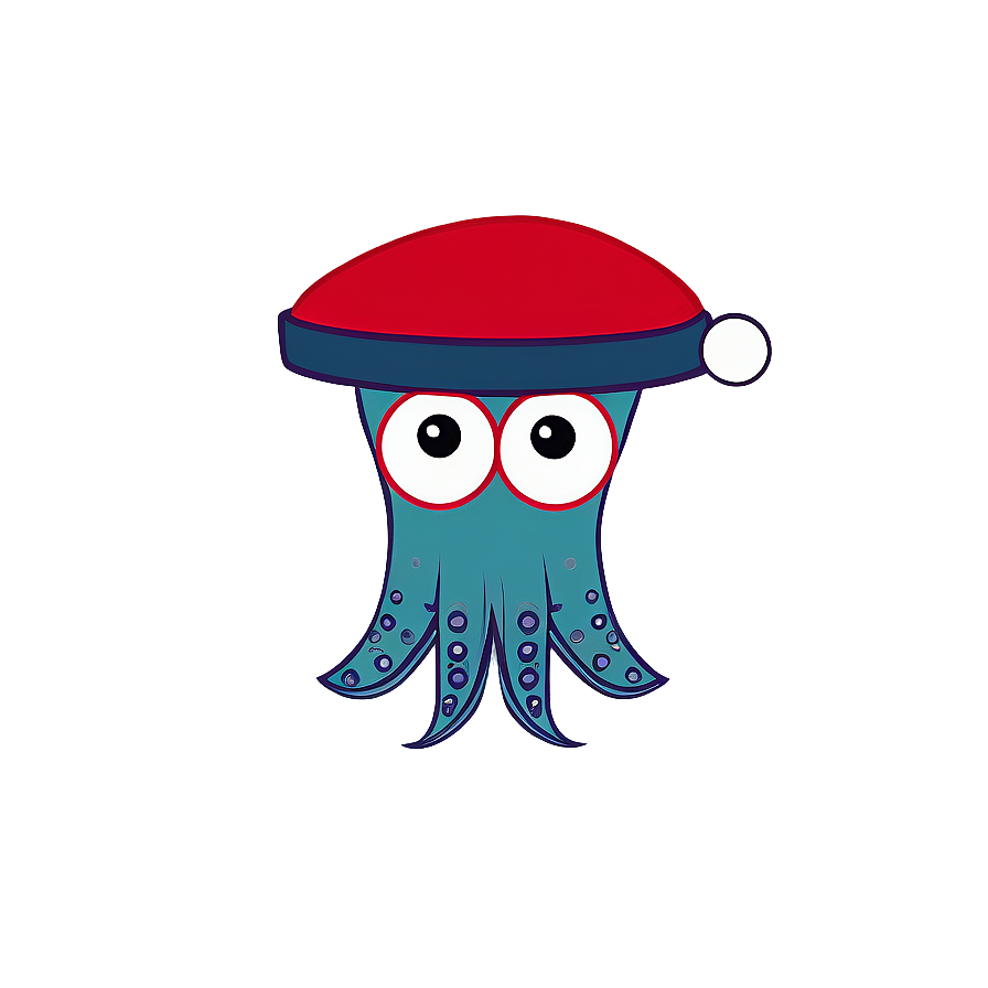 Squid With Hat Cute Png Xiv53 PNG